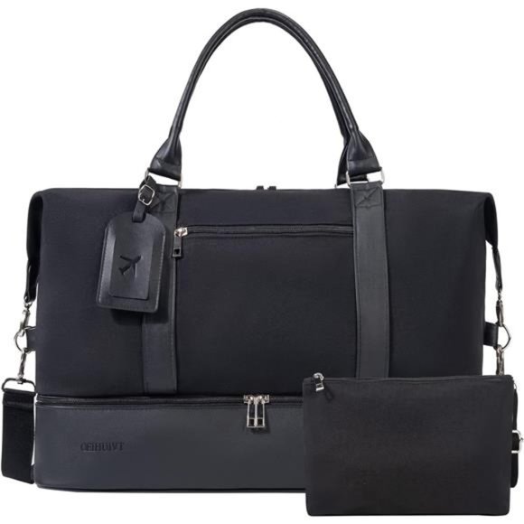 Weekender Bags For Women With Shoe Compartment Large Capacity Travel Overnight